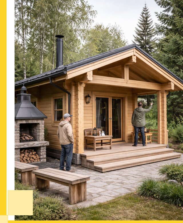 Деревянные бани под ключ в Гудермесе от 461115 р. | ЭриданГдр