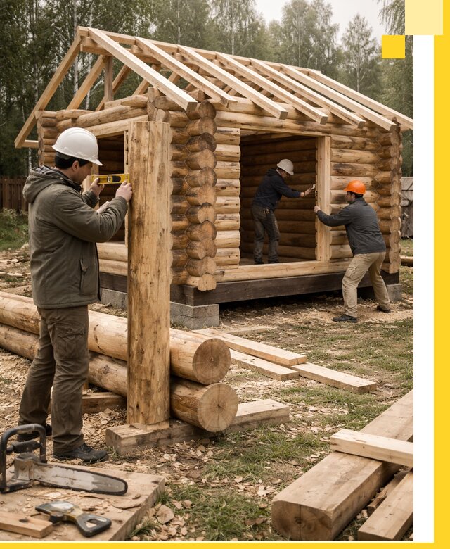 Строительство бань для дачи под ключ в Гудермесе с доставкой и монтажом