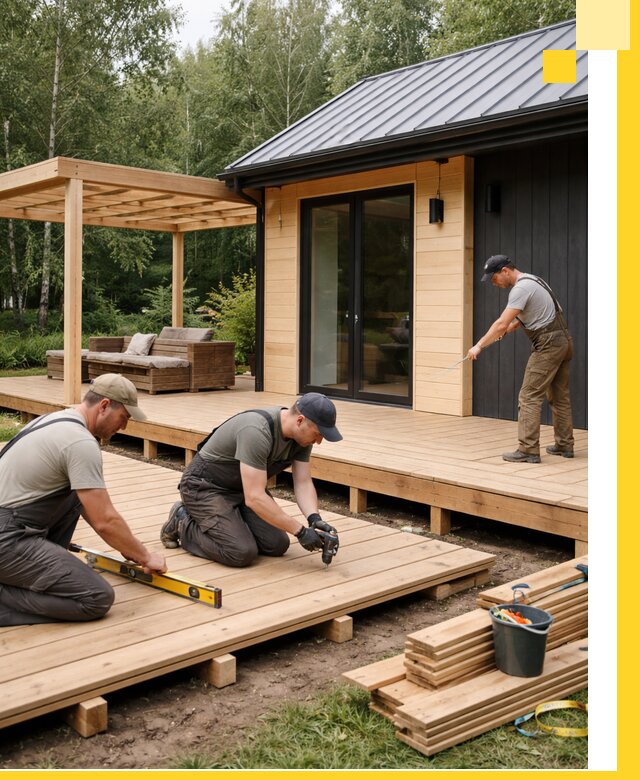 Строительство бань с террасой и бассейном под ключ в Гудермесе