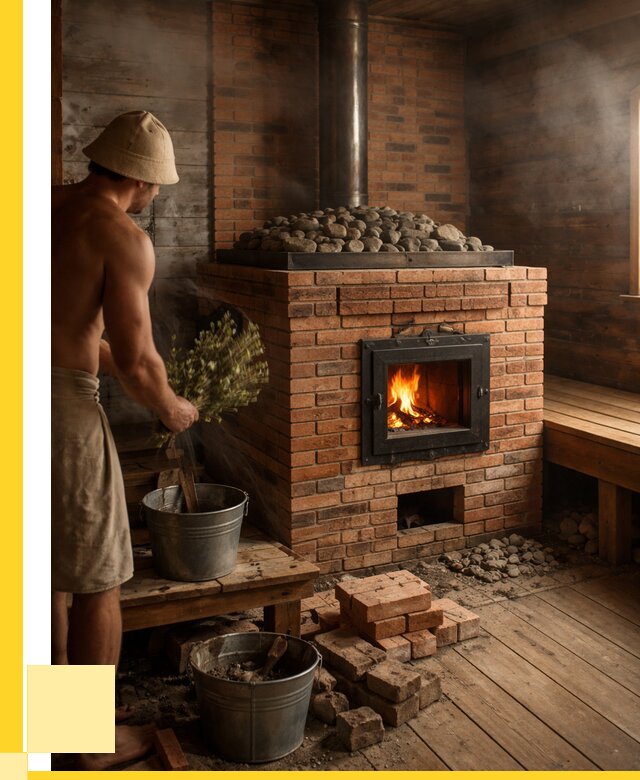 Кирпичные банные печи в Гудермесе от 92223 р. | ЭриданГдр