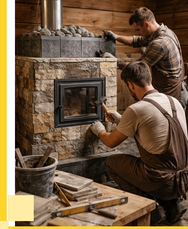 Облицовка банной печи в Гудермесе от 15371 р. | ЭриданГдр