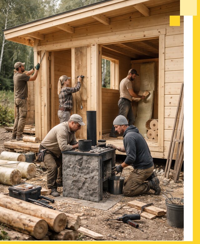 Купить баню под ключ в Гудермесе строительство монтаж отделка