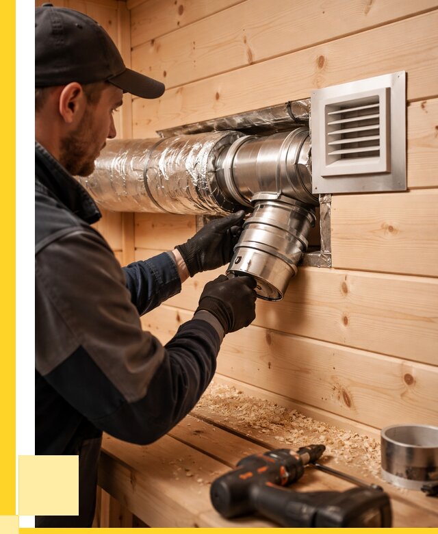 Монтаж вентиляции бани в Гудермесе от 12296 р. | ЭриданГдр