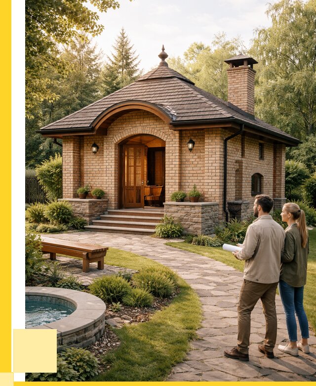 Проект кирпичной бани в Гудермесе от 30741 р. | ЭриданГдр