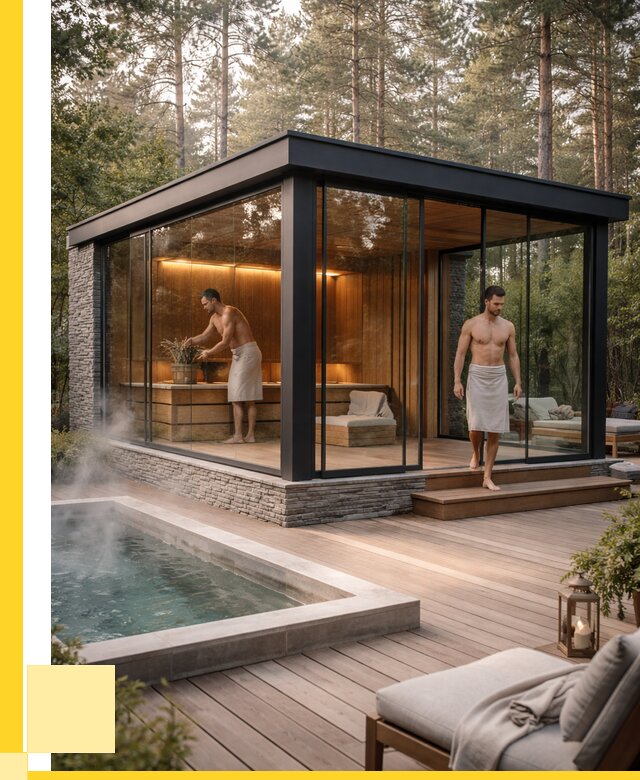 Стеклянные бани и двери в Гудермесе от 461115 р. | ЭриданГдр