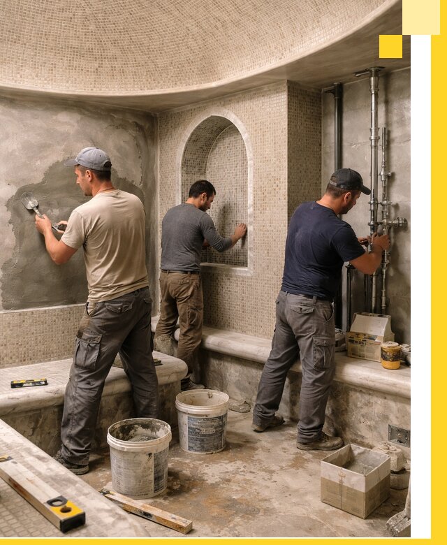 Профессиональный монтаж хамамов под ключ в Гудермесе с гарантией