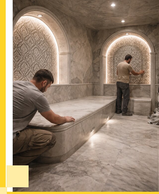 Турецкие бани под ключ в Гудермесе от 256175 р. | ЭриданГдр