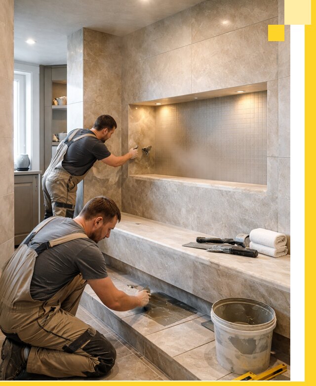 Профессиональное строительство хамама в квартире в Гудермесе