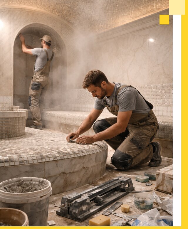 Профессиональный дизайн хамама и SPA под ключ в Гудермесе