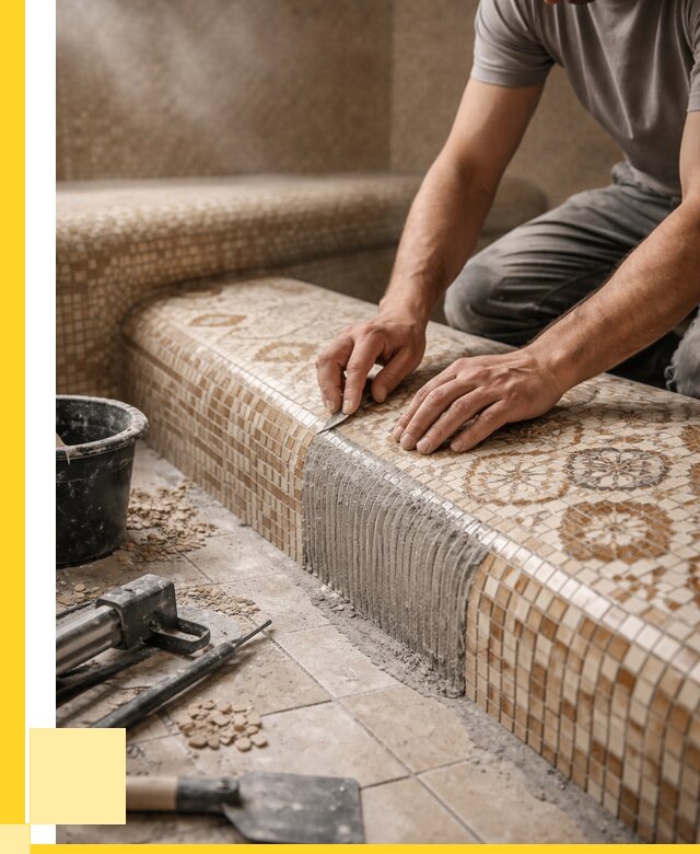 Плитка для хамама под ключ в Гудермесе от 3586 р. | ЭриданГдр