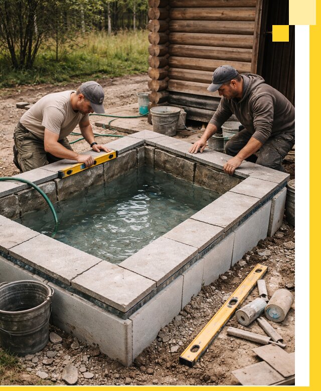 Изготовление и установка холодных купелей под ключ в Гудермесе