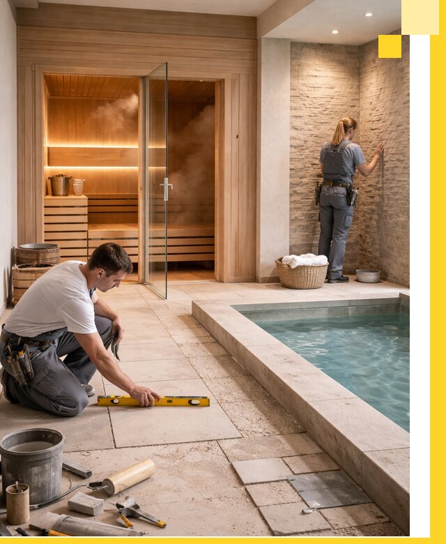 Комплексный дизайн и отделка интерьеров SPA под ключ в Гудермесе